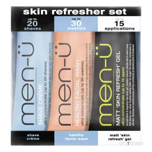12: men-ü Skin Refresher Set, 3 x 15 ml.